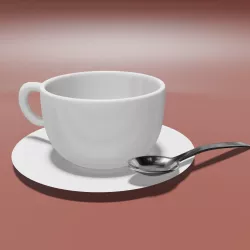 cup and spoon 3D model