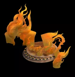 Demon Palace - base - Six hand Buddha 3D model