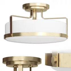 Denice 3-Light Semi Flush Mount 3D model