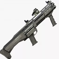 DP-12 Double Barreled Pump Shotgun Low-poly 3D model