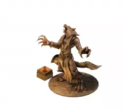Evil Creator - Werewolf Statue 01 3D model
