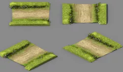 Explore mountains - mountain road - the surface 01 3D model