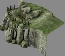 Explore the mountains - hillside - mountain road 1 3D model