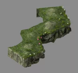 Explore the mountains - hillside - mountain road 2 3D model