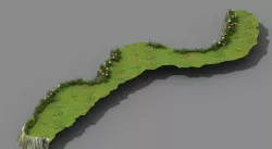 Explore the mountains - hillside - mountain road 3 3D model