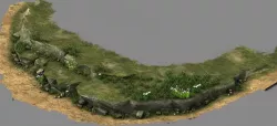 Explore the mountains - hillside - mountain road 5 3D model
