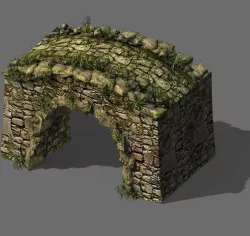 Explore the mountains - the bridge hole 01 3D model