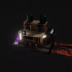 Fly Building Cyberpunk 3D model