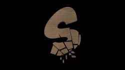 FONT-091 Letter S Low-poly 3D model