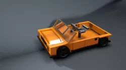 Game 3dCar 3Dmodel  two Low-poly 3D model