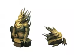 Game Model - guardian of the tomb of the evil ston 3D model
