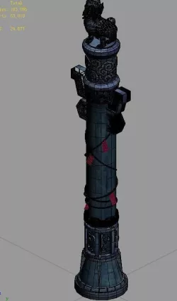 Game Models - Pillars 3D model