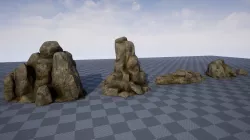 Game-ready Rocks Assets Pack Low-poly 3D model