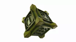 Game vintage dice 3D model