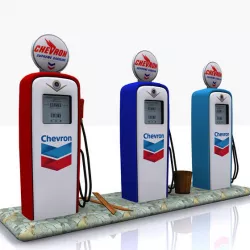 Gas Pump Chevron 3D model