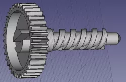 Gear worm gear 3D model
