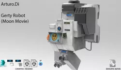 Gerty Robot Moon Movie 3D model