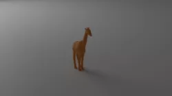 Giraffe Low Poly Low-poly 3D model
