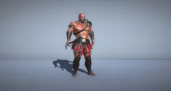 Gladiator Warrior with ax - 3d model 3D model