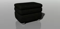 Gleason Chair Ottoman Low-poly 3D model