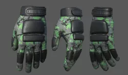 Gloves military combat fantasy futuristic space technology  Low-poly 3D model