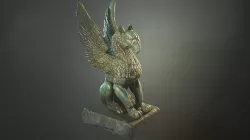 Griffin Statue - Lowpoly Ingame model Low-poly 3D model