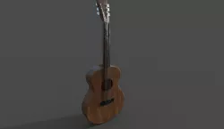 Guitar Model Low-poly 3D model