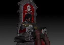 Harlock pirate space Low-poly 3D model