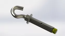 Hook Anchor Bolt - SolidWorks 3D model