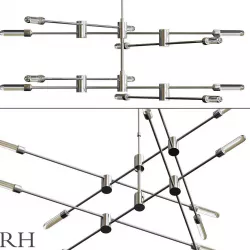 Kinetic Chandelier Collection 3D model