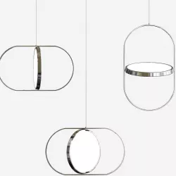 KUU reversible pendant light 3D model