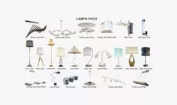 Lamps Pack - Arch Viz Low-poly 3D model