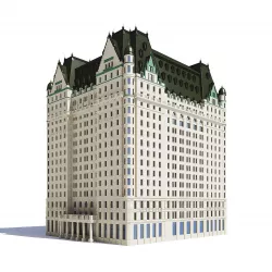  Large Hotel 3D Model 3D model