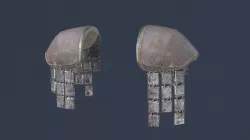 Leather Pauldron Low-poly 3D model