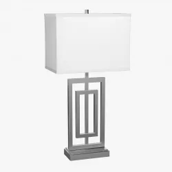 Lite Source Bensky Narrow Brushed Nickel Table Lamp 3D model