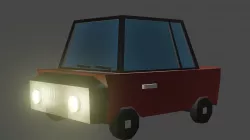 Low-Poly Car Low-poly 3D model