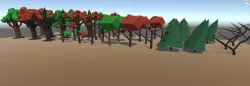 Low poly Trees Low-poly 3D model