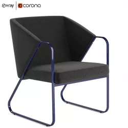 LYFT LOUNGE CHAIR By Industry West 3D model