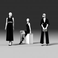 Mannequin Woman Cloth Model For Shop vol2 3D model