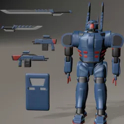 Mecha Armor 3D model