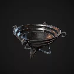 Medieval Brazier Low-poly 3D model