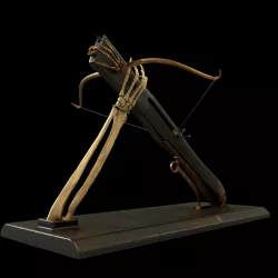 Medieval crossbow 3D model