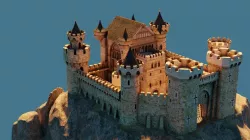 Medieval Fantasy Castle 3D model