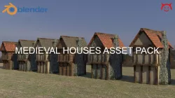 Medieval Houses Asset pack 3D model
