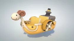 Mini Merry - One Piece Low-poly 3D model