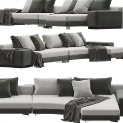 Minotti Daniels sofa 3D model
