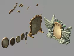 Mirror-Stone Mirror 3D model