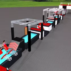  Ninja Obstacle Course 3D model