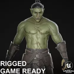 Orc Warrior Character Low-poly 3D model