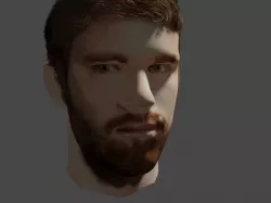 Pewdipe head model blend file plus obj mtl fbx and stl 3D model